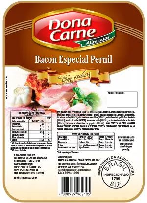 BACON DONA CARNE ESPECIAL PERNIL PEDACO KG
