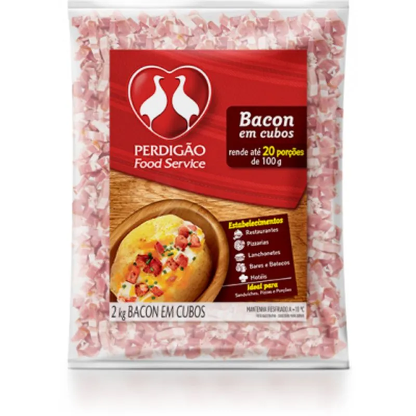 BACON PERDIGAO CUBOS 400GRS
