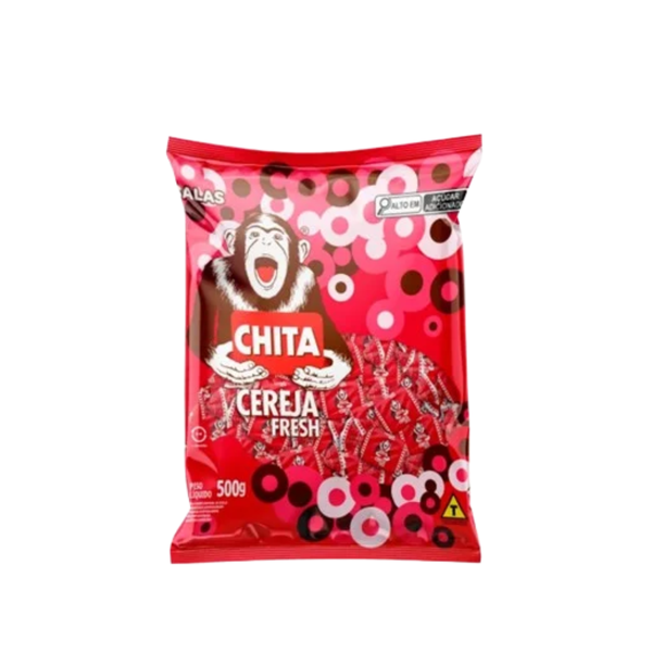 BALA CHITA CEREJA PCTE 500GR UN