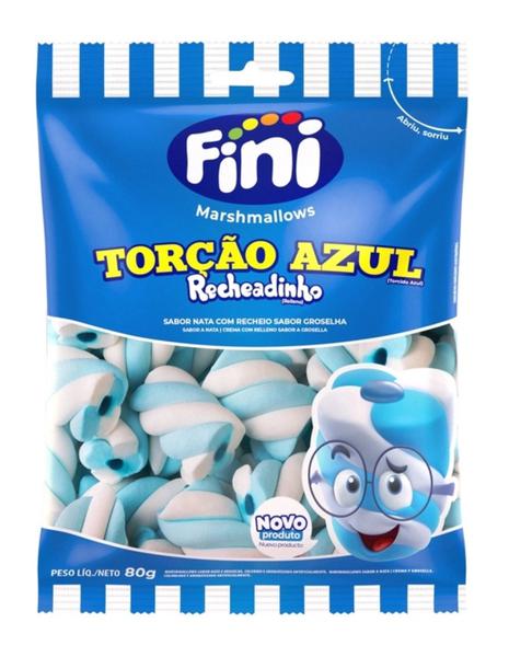 BALA FINI MARSHMALLOW RECH AZUL/BRANCO 80GR