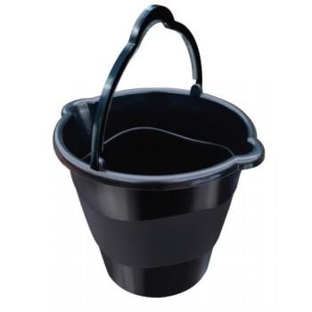 BALDE 10LTS C/BICO DUPLO PRETO
