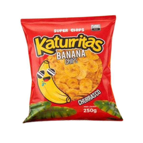 BANANA CHIPS CATURRITAS SABOR CHURRASCO 250G
