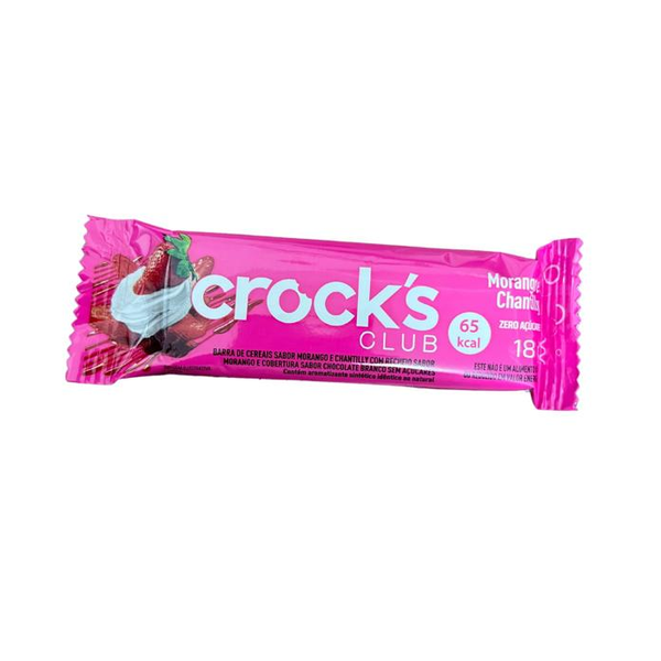 BARRA CEREAL CROCKS MORANGO/AVEIA/CHOCOLATE 25G