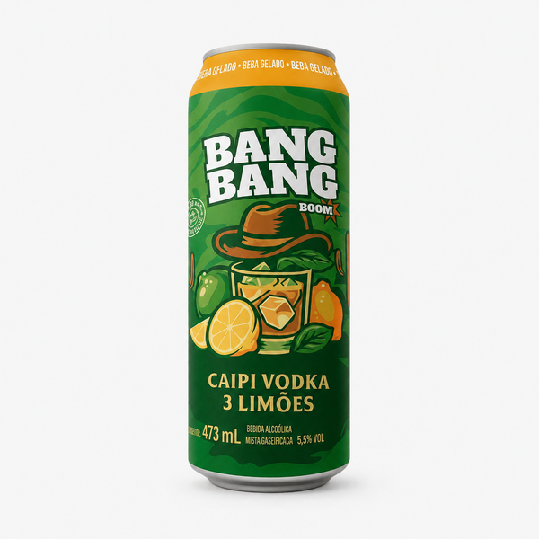 BEBIDA MISTA BANG BANG BOOM CAIPI VODKA 3LIMOES 473ML