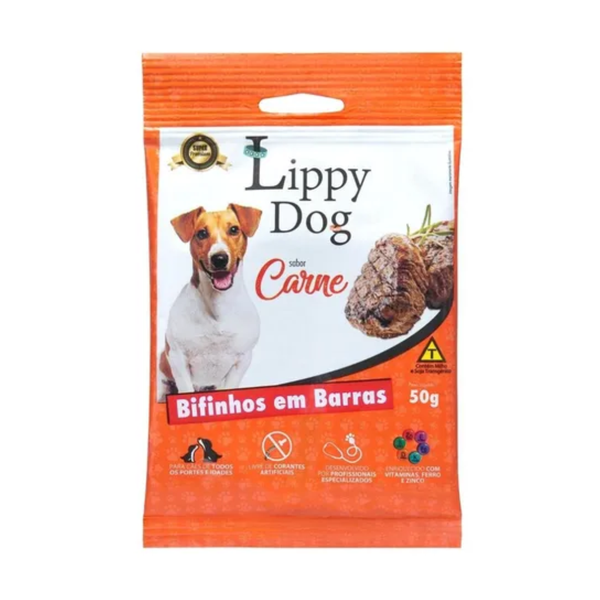 BIFINHO LIPPY DOG SB CARNE 50G