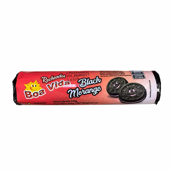 BISC RECH BOA VIDA BLACK MORANGO 100G