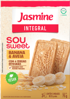 BISC SOU SWEET INT BANANA E AVEIA 75GR