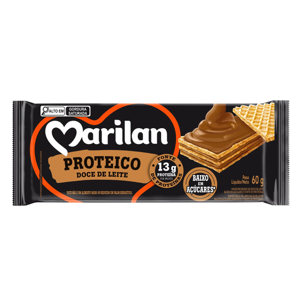 BISC WAFER PROT MARILAN DOCE DE LEITE 60G