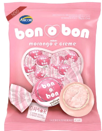 BOMBOM ARCOR BONOBON MORANGO 750GR