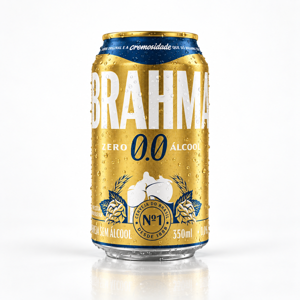 CERVEJA BRAHMA CHOP ZERO LATA 350ML