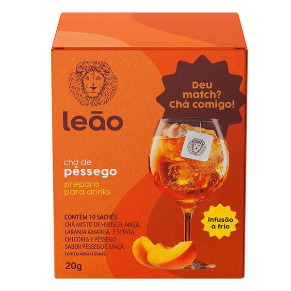 CHA LEAO  DRINKS PESSEGO  20GR