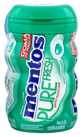 CHICLETE MENTOS PURE FRESH BIG W GREEN 92G