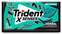 CHICLETE TRIDENT HERBAL 8GR