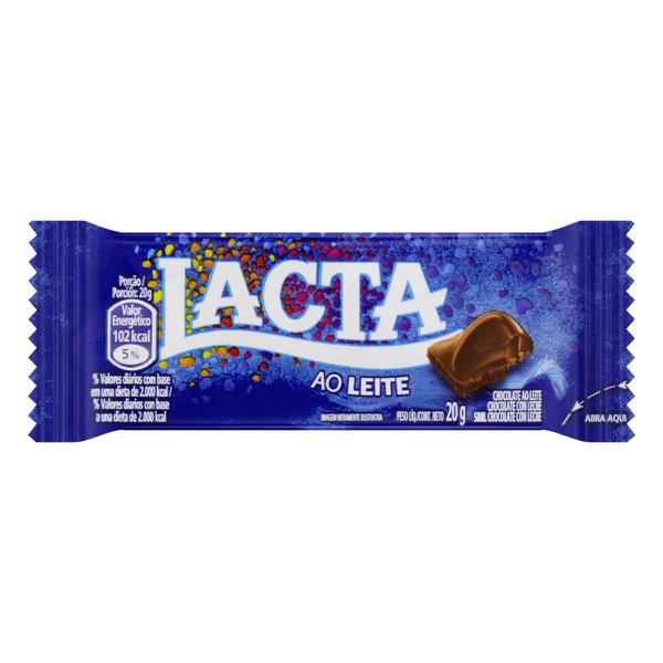 CHOC LACTA AO LEITE 20GR
