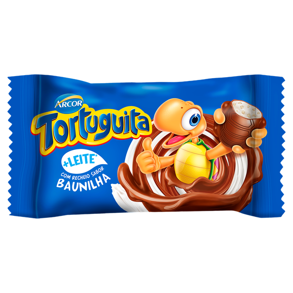 CHOC TORTUGUITA BAUNILHA AO LEITE 15G