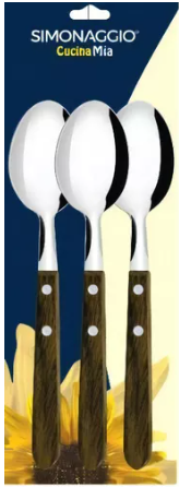 COLHER SIMONAGGIO MESA MADEIRA C  3 4329