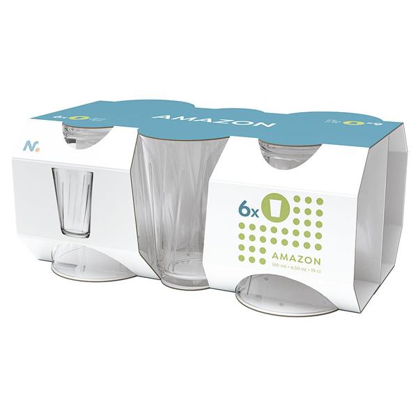 CONJ COPO C/6 COLOREX AMAZON 190ML