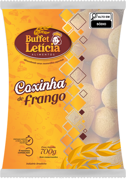 COXINHA FRANGO BUFFET LETICIA 700G