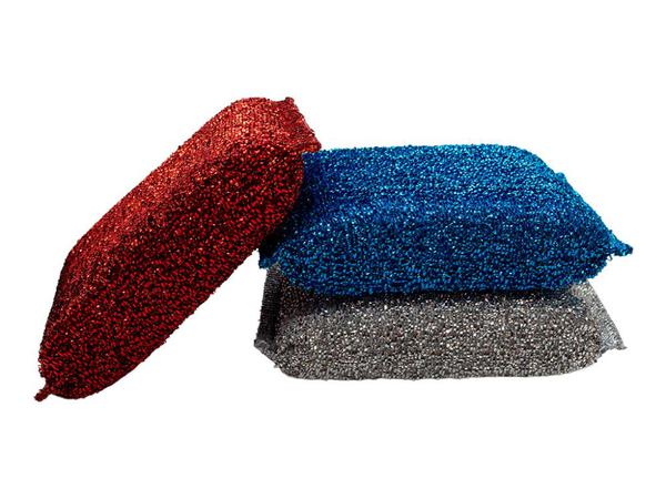 ESCOVA POLIESTER KIT 3PCS PRATEADO/VERM/AZUL