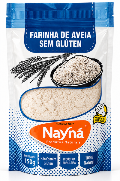FARINHA DE AVEIA S GLUTEN NAYNA 150G