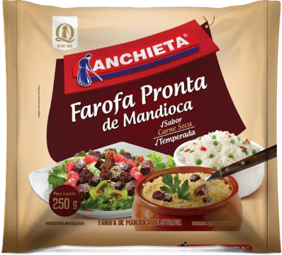 FAROFA ANCHIETA PRONTA CARNE SECA 250GR UN