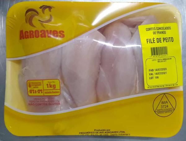 FILE DE PEITO FRANGO AGROAVES BD 1KG