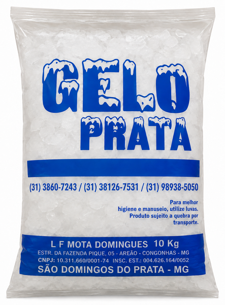 GELO PRATA CUBOS 10KG
