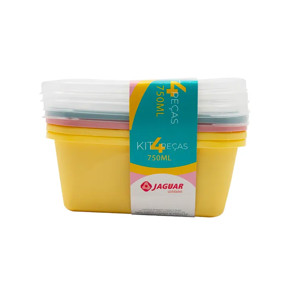 KIT 4 PCS ORGANIZA 750 ML RET NUDE