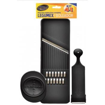 KIT LEGUMEX+BOLEADOR PLASTIMAR PRETO BLISTER