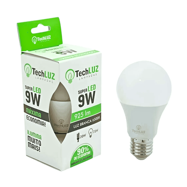 LAMPADA LED BULB TECHLUZ BIVOLT 9W