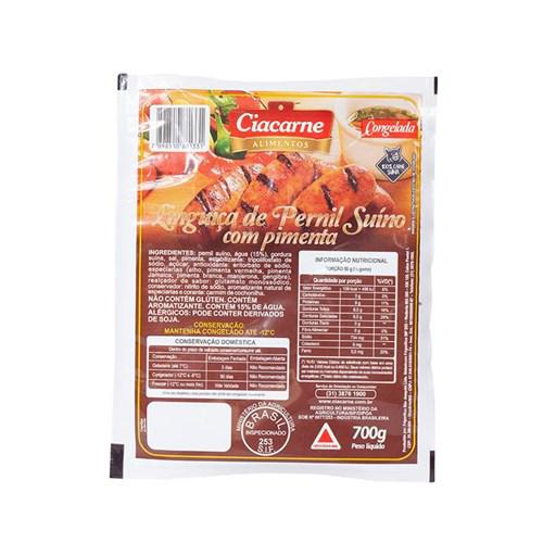 LINGUICA CIA CARNE PERNIL COM PIMENTA 700G