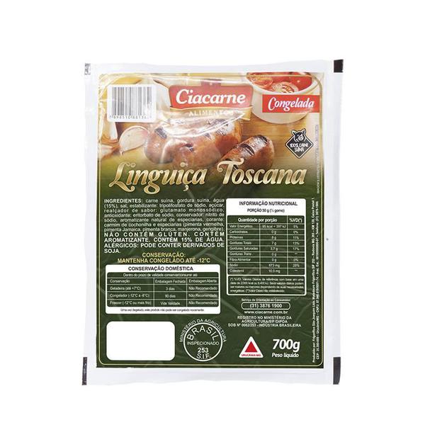 LINGUICA TOSCANA CIA CARNE 700G