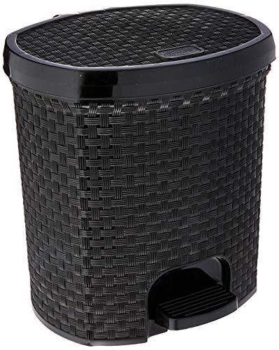 LIXEIRA PLASTI RATTAN C PEDAL 6LTS REF052