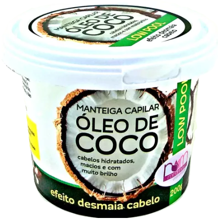 MANTEIGA CAPILAR OLEO DE COCO ROMA 200GR