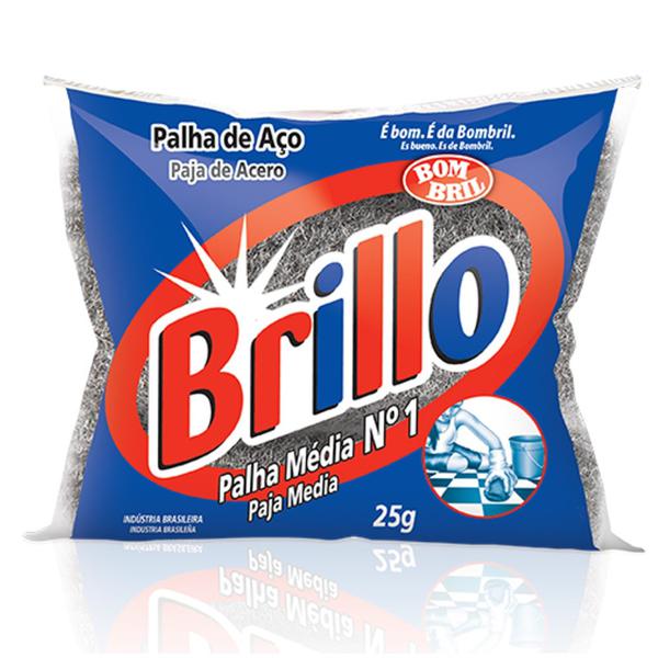 PALHA DE ACO BRILLO 25GR NR1