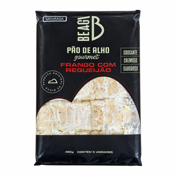 PAO DE ALHO BEAGO FRANGO COM REQUEIJAO 480G