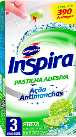 PASTILHA  SANITARIA INSPIRA LIMPPANO CITRUS 3UN