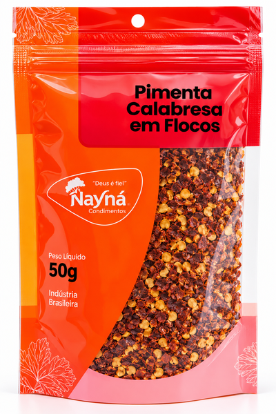 PIMENTA CALABRESA EM FLOCOS NAYNA 50G