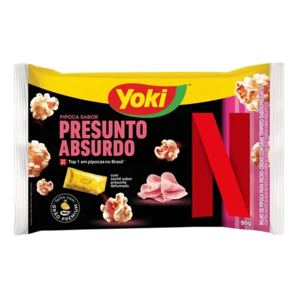 PIPOCA MICRO POPCORN YOKI PRESUNTO ABSURDO 100GR