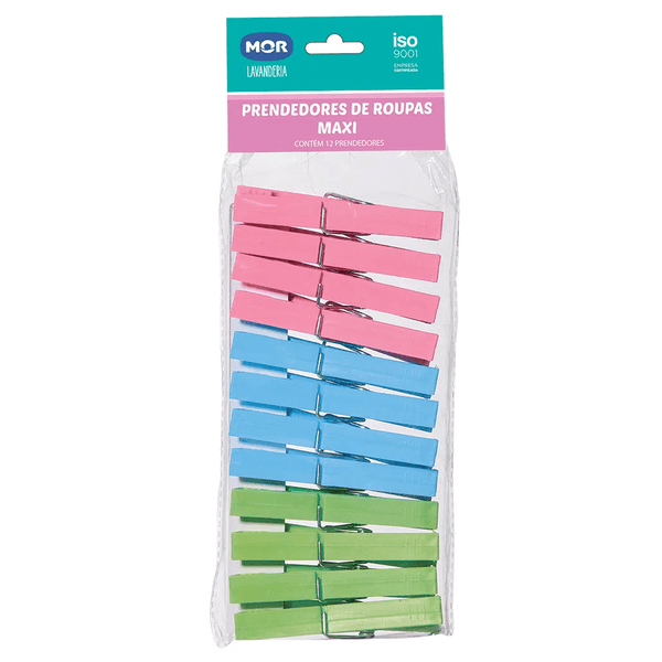 PRENDEDOR DE ROUPA MOR 12PC