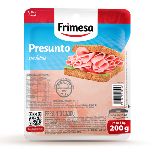 PRESUNTO FATIADO FRIMESA 200GR VAC