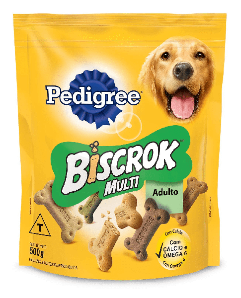 RACAO CAO PEDIGREE BISCROK MULTI POUCH 500GR UN