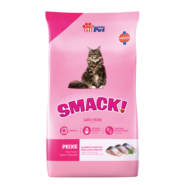 RACAO SMACK GATO PEIXE 1KG