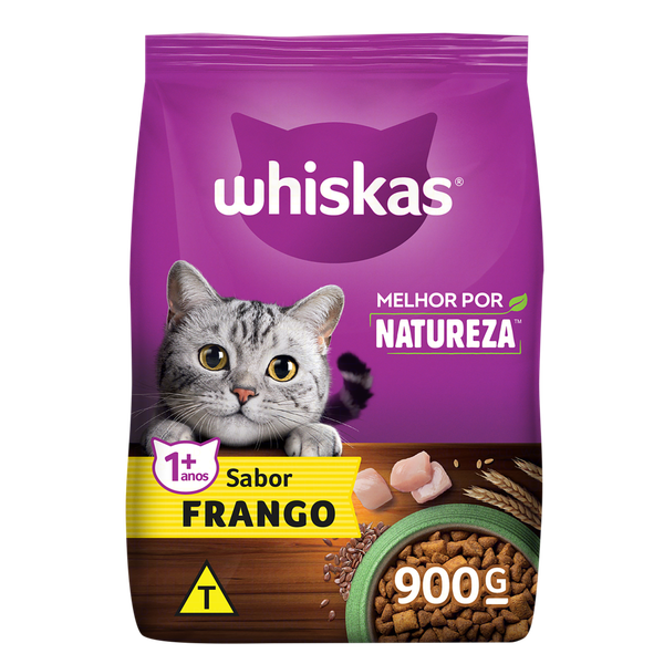 RACAO WHISKAS SECO FRANGO 900GR