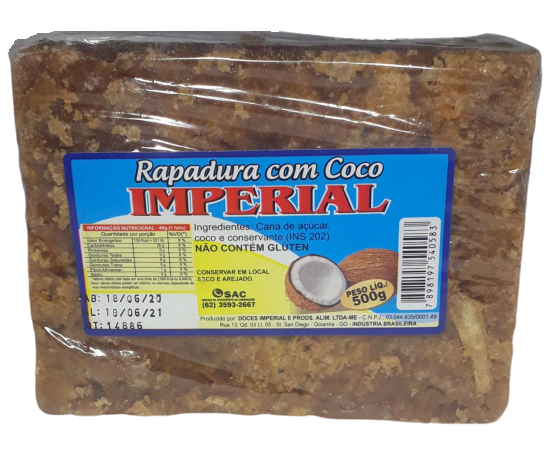 RAPADURA C  COCO ART DE MINAS 500GR