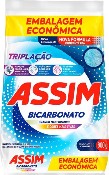 SABAO EM PO ASSIM C/ BICARBONATO SACHE  800GR