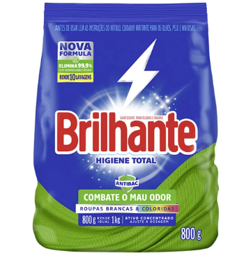 SABAO EM PO BRILHANTE SC 800GR HIGIENE TOTAL