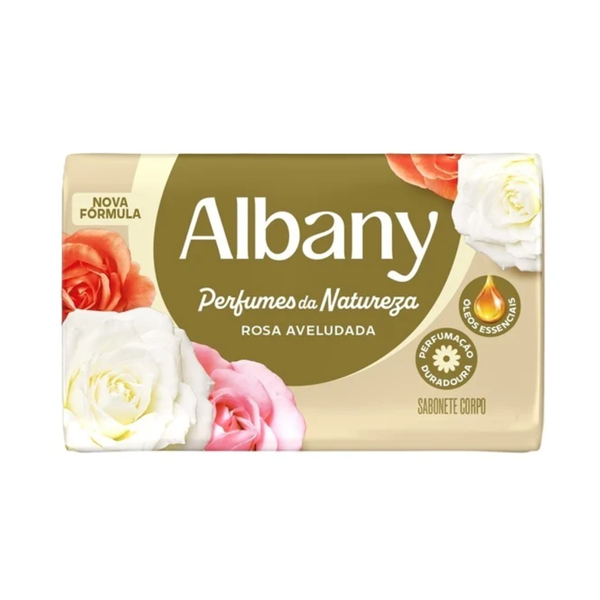 SABONETE ALBANY PERFUMES DA NATUREZA BRANCO 85G