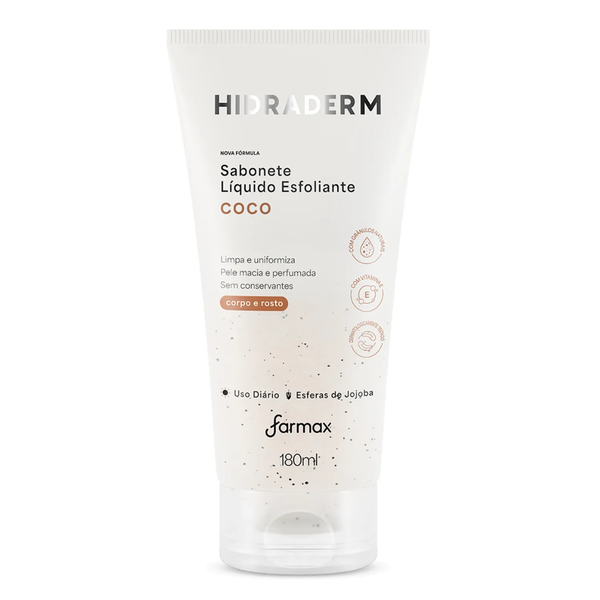 SABONETE ESFOLIANTE HIDRADERM COCO 180ML