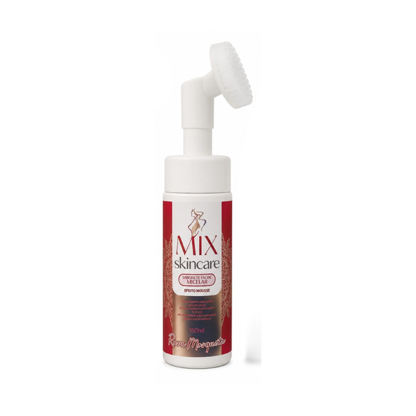 SABONETE MOUSSE FACIAL MIX ROSA MOSQUETA 150ML